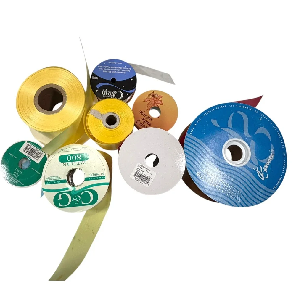 Offray Berwick OS Multi Ribbon Lot Satin Glitter Sheer Craftcore DIY Decor